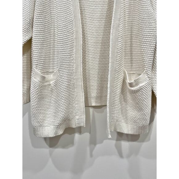 Marine Layer Catalina Cardigan Cotton Open Knit Open Front Sweater - Picture 7 of 11